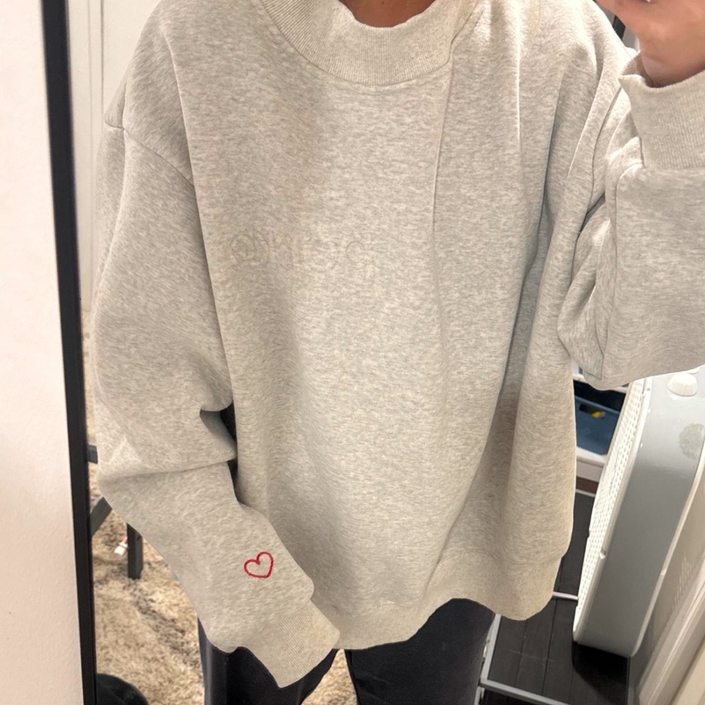 Classic Heather Gray Crewneck Sweatshirt